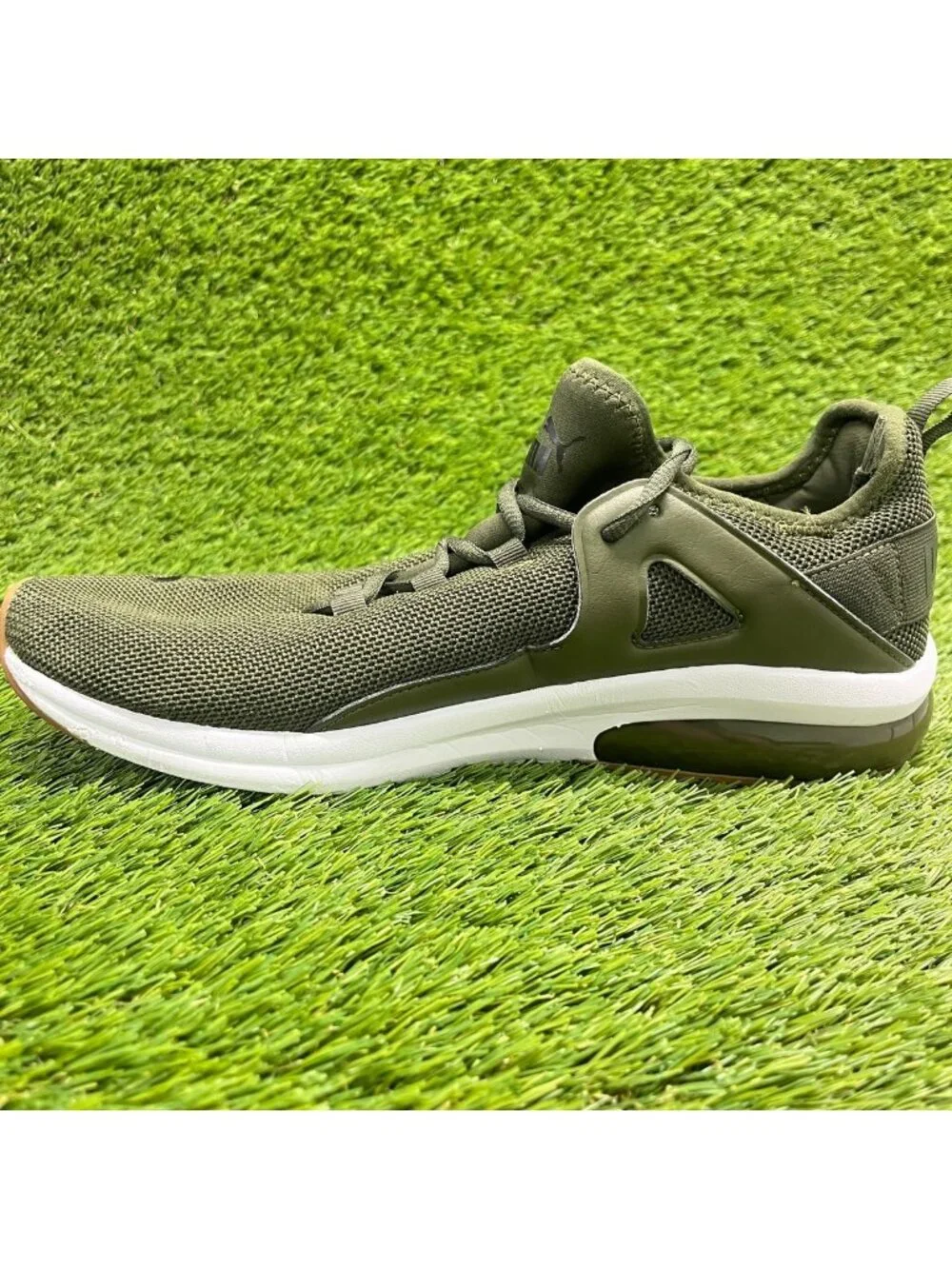 Puma Electron 2.0 Mens Size 11 Green White Athletic Running Shoes Sneakers